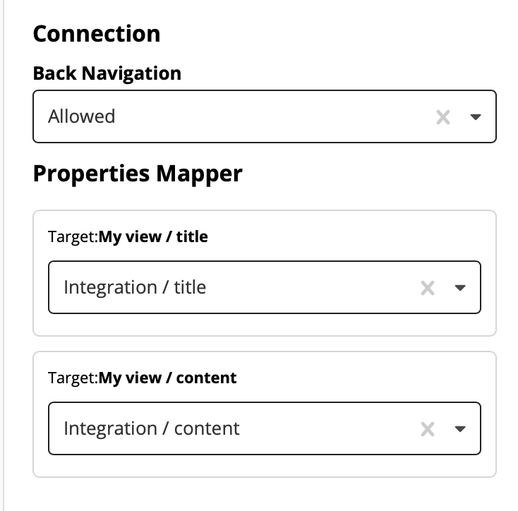 integraton patch connection