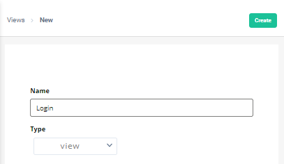 create view dialog